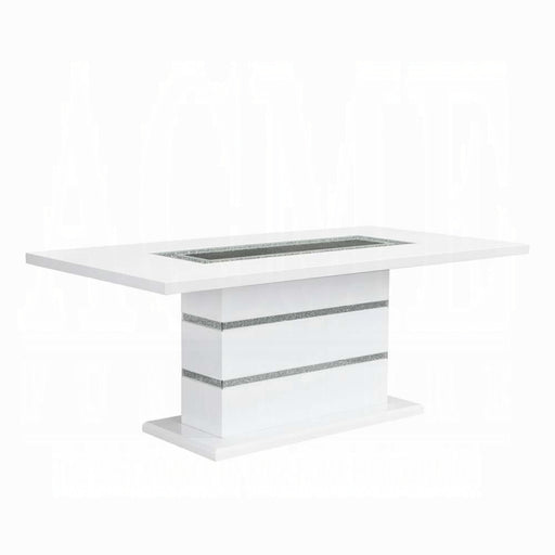 Elizaveta Dining Table With Pedestal Base - U&U Home Budget Furniture (Carteret, NJ)