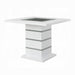 Elizaveta Counter Height Table With Pedestal Base - U&U Home Budget Furniture (Carteret, NJ)