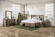 Oakridge Bed Brown & Grey - U&U Home Budget Furniture (Carteret, NJ)