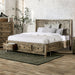 Oakridge Bed Brown & Grey - U&U Home Budget Furniture (Carteret, NJ)