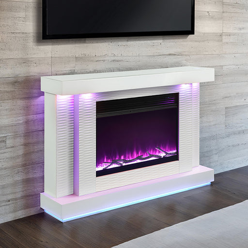 Dorrit 55" Electric Fire Place - U&U Home Budget Furniture (Carteret, NJ)