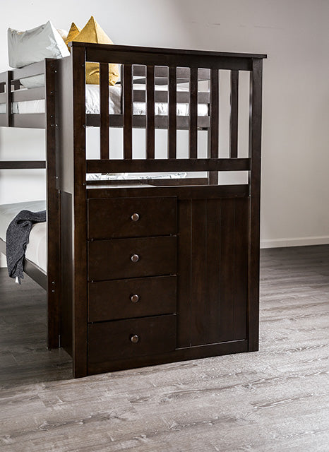 Ontario Twin/Twin Bunk Bed - U&U Home Budget Furniture (Carteret, NJ)