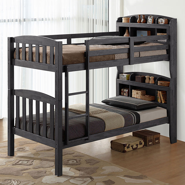 Stutsman Twin/Twin Bunk Bed - U&U Home Budget Furniture (Carteret, NJ)