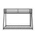 Rothwell Metal Bunk Bed Twin/ Full - U&U Home Budget Furniture (Carteret, NJ)
