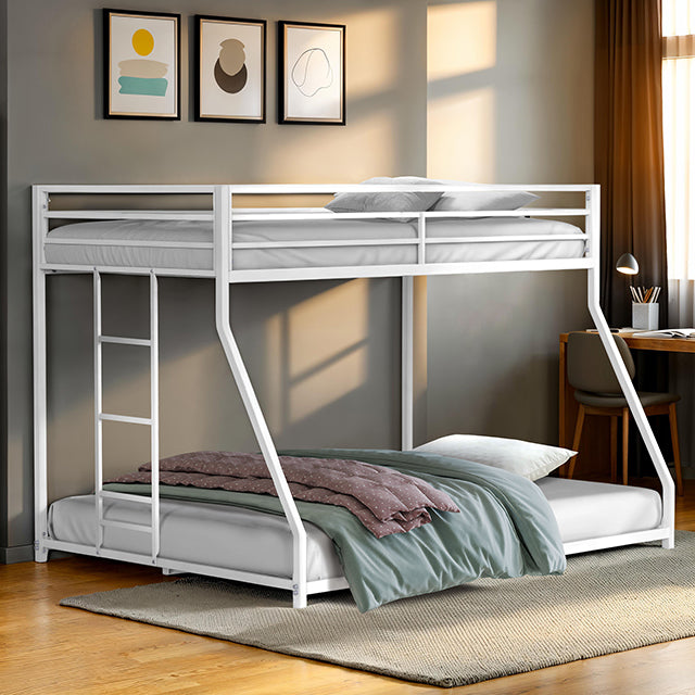 Rothwell Metal Bunk Bed Twin/ Full - U&U Home Budget Furniture (Carteret, NJ)