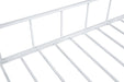 Rhonda Twin Loft Bed White, Silver, & Black - U&U Home Budget Furniture (Carteret, NJ)