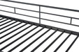 Myles Twin Loft Bed White, Silver & Black - U&U Home Budget Furniture (Carteret, NJ)