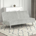 Hinwil Futon Sofa Bed Pink, Beige Grey, & Black - U&U Home Budget Furniture (Carteret, NJ)