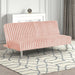 Hinwil Futon Sofa Bed Pink, Beige Grey, & Black - U&U Home Budget Furniture (Carteret, NJ)