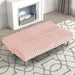 Hinwil Futon Sofa Bed Pink, Beige Grey, & Black - U&U Home Budget Furniture (Carteret, NJ)