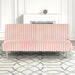 Hinwil Futon Sofa Bed Pink, Beige Grey, & Black - U&U Home Budget Furniture (Carteret, NJ)
