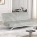 Villeneuve Futon Sofa Bed Black, Pink, & Grey - U&U Home Budget Furniture (Carteret, NJ)