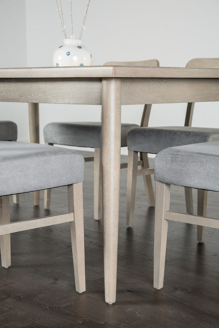 Keynes 7 Pc Dining Table Set - U&U Home Budget Furniture (Carteret, NJ)