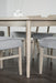Keynes 7 Pc Dining Table Set - U&U Home Budget Furniture (Carteret, NJ)