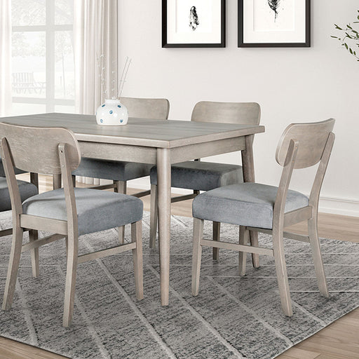 Keynes 7 Pc Dining Table Set - U&U Home Budget Furniture (Carteret, NJ)