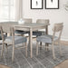 Keynes 7 Pc Dining Table Set - U&U Home Budget Furniture (Carteret, NJ)