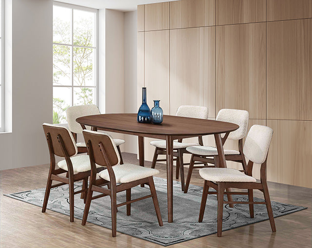 Uzwil 7 Pc Dining Table Set - U&U Home Budget Furniture (Carteret, NJ)