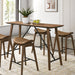 Klamath 5 Pc Counter Ht Table Set - U&U Home Budget Furniture (Carteret, NJ)