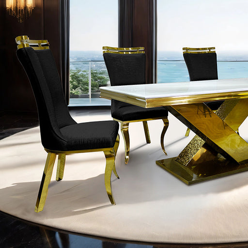 Palazzo 7 Pc Dining Table Set - U&U Home Budget Furniture (Carteret, NJ)