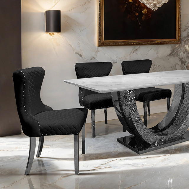 Portanova 7 Pc Dining Table Set - U&U Home Budget Furniture (Carteret, NJ)