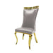 Palazzo Gold Chair (2/CTN) - U&U Home Budget Furniture (Carteret, NJ)