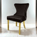 Portanova Gold Chair (2/CTN) - U&U Home Budget Furniture (Carteret, NJ)