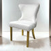 Portanova Gold Chair (2/CTN) - U&U Home Budget Furniture (Carteret, NJ)