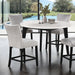 Sabro 5 Pc Counter Ht Table Set Black - U&U Home Budget Furniture (Carteret, NJ)