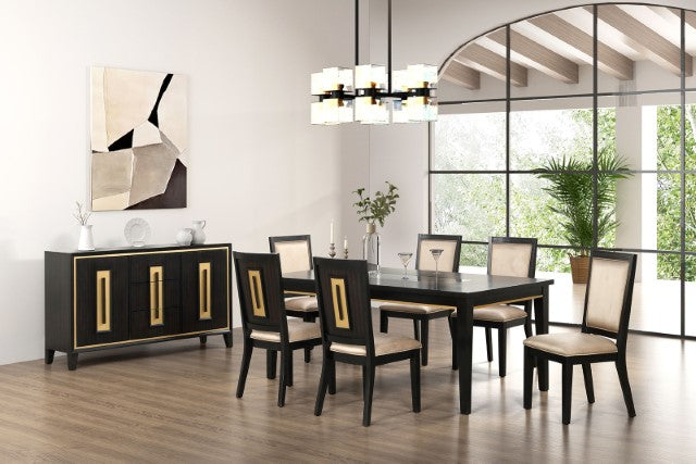 Kenyada 7 Pc Dining Table Set - U&U Home Budget Furniture (Carteret, NJ)