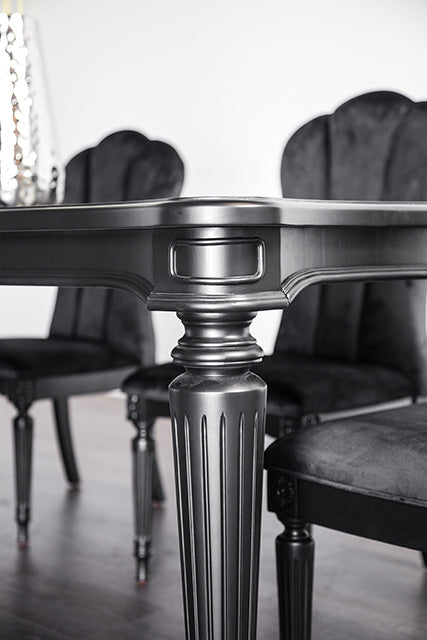 Melodi Parc 7 Pc Dining Table Set - U&U Home Budget Furniture (Carteret, NJ)