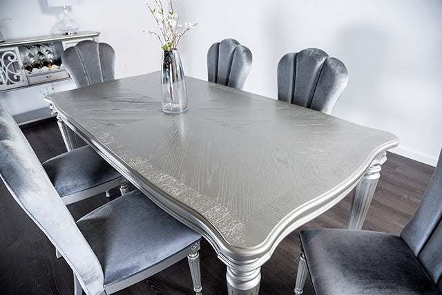 Melodi Parc 7 Pc Dining Table Set - U&U Home Budget Furniture (Carteret, NJ)
