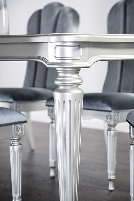 Melodi Parc 7 Pc Dining Table Set - U&U Home Budget Furniture (Carteret, NJ)