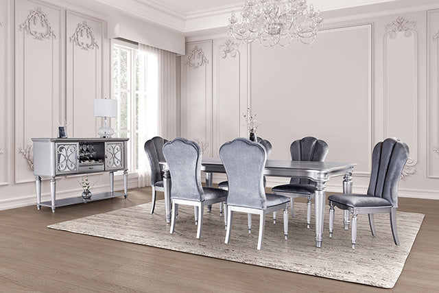 Melodi Parc 7 Pc Dining Table Set - U&U Home Budget Furniture (Carteret, NJ)