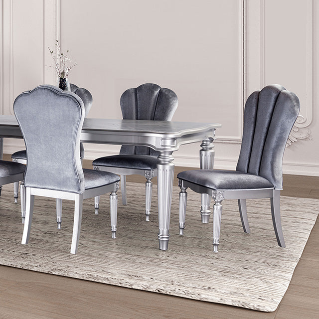 Melodi Parc 7 Pc Dining Table Set - U&U Home Budget Furniture (Carteret, NJ)