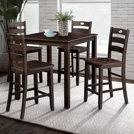Lubbock 5 Pc. Counter Ht. Table Set - U&U Home Budget Furniture (Carteret, NJ)