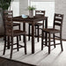Lubbock 5 Pc. Counter Ht. Table Set - U&U Home Budget Furniture (Carteret, NJ)