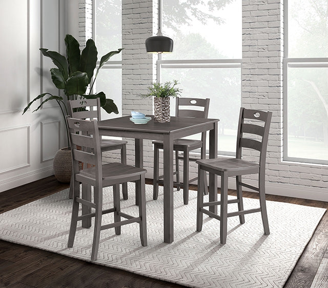 Lubbock 5 Pc. Counter Ht. Table Set - U&U Home Budget Furniture (Carteret, NJ)