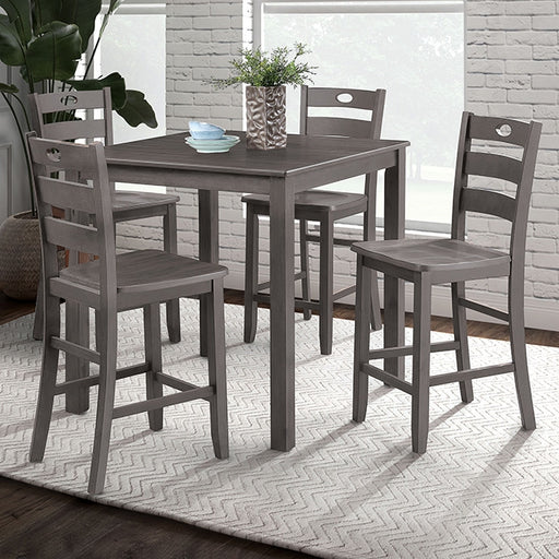 Lubbock 5 Pc. Counter Ht. Table Set - U&U Home Budget Furniture (Carteret, NJ)