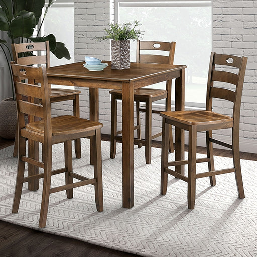 Lubbock 5 Pc. Counter Ht. Table Set - U&U Home Budget Furniture (Carteret, NJ)
