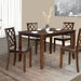 Yamhill 5 Pc. Dining Table Set - U&U Home Budget Furniture (Carteret, NJ)