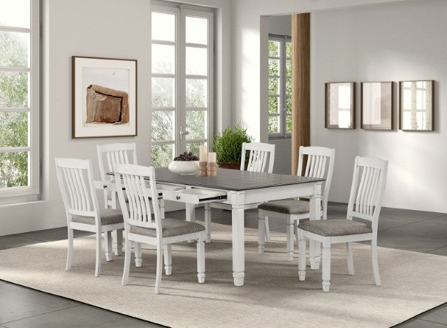 Pendola 7 Pc Dining Table Set - U&U Home Budget Furniture (Carteret, NJ)