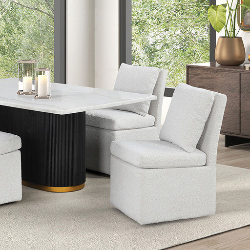 Morges 5 Pc Dining Table Set Black - U&U Home Budget Furniture (Carteret, NJ)