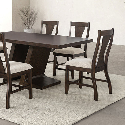 Holsworthy 7 Pc Dining Table Set - U&U Home Budget Furniture (Carteret, NJ)