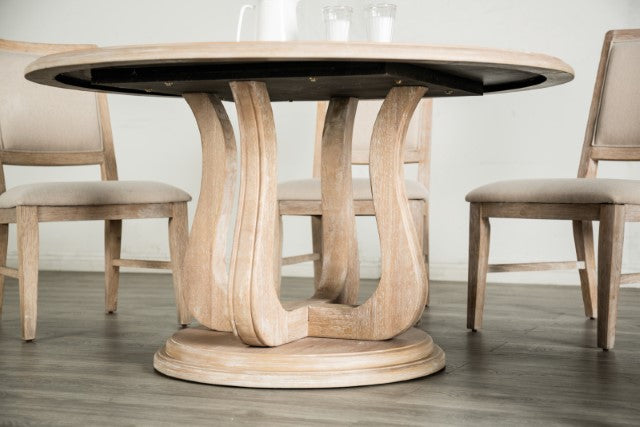 Orbetello 5 Pc Dining Table Set Natural - U&U Home Budget Furniture (Carteret, NJ)