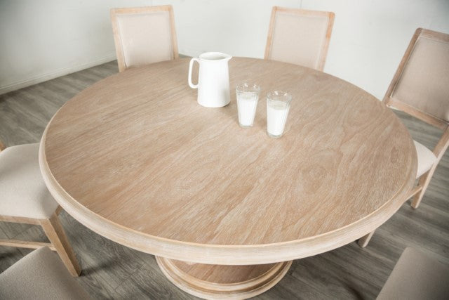 Orbetello 5 Pc Dining Table Set Natural - U&U Home Budget Furniture (Carteret, NJ)