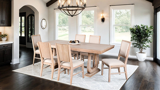 Orbetello 7 Pc Dining Table Set - U&U Home Budget Furniture (Carteret, NJ)