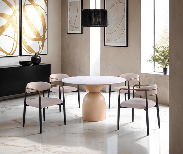 Neasden 5 Pc Dining Table Set - U&U Home Budget Furniture (Carteret, NJ)