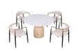 Neasden 5 Pc Dining Table Set - U&U Home Budget Furniture (Carteret, NJ)