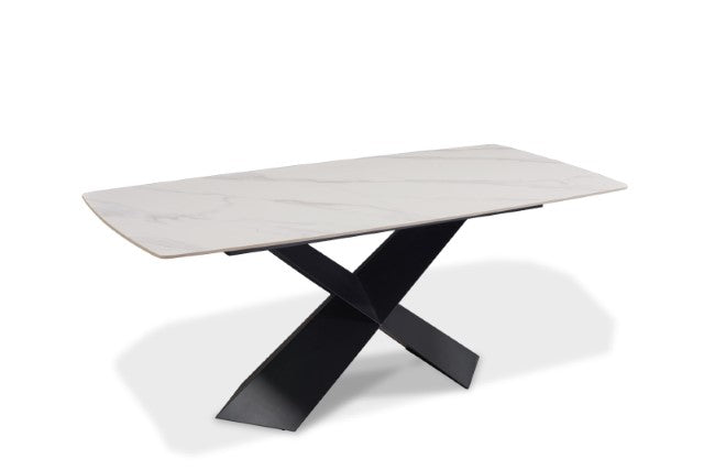 Lenvik 7 Pc Dining Table Set White - U&U Home Budget Furniture (Carteret, NJ)