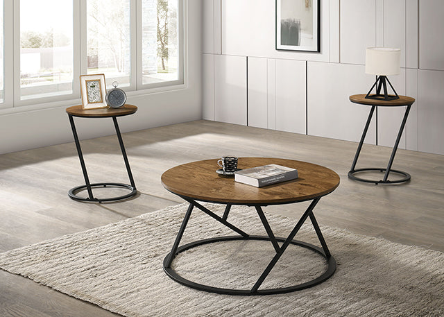 Ronde 3 Pc. Table Set Natural - U&U Home Budget Furniture (Carteret, NJ)